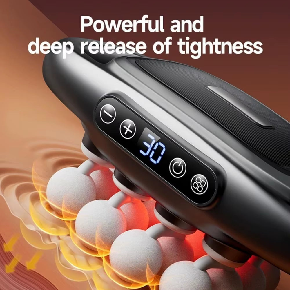 High-Frequency Vibration 16-Head Massager 30 Intensity Levels Multifunctional Usage 8-Head Massager Durable Fast Recovery